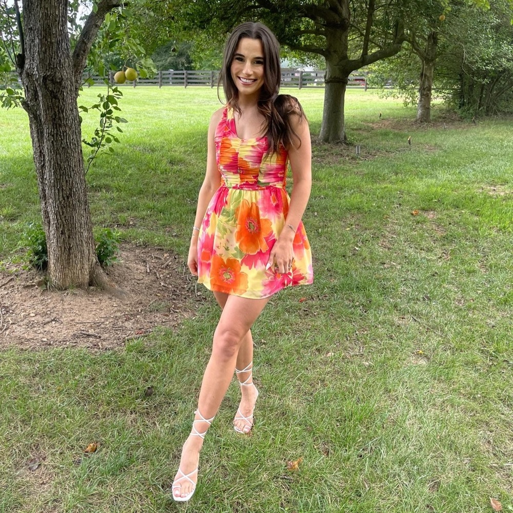 Floral mini dress